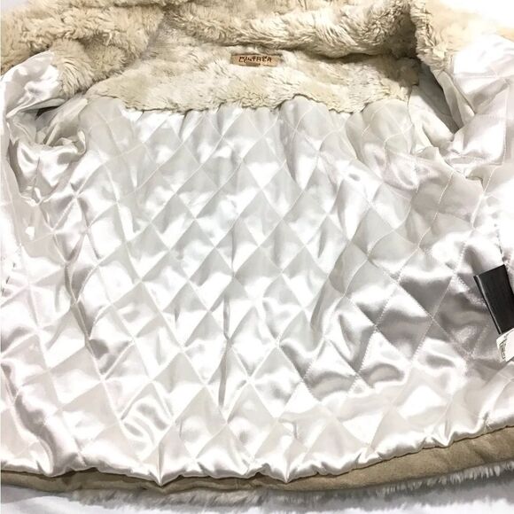 Wilsons Leather Penny Lane Style Suede Faux Fur Trim Coat Size Large - Picture 13 of 14